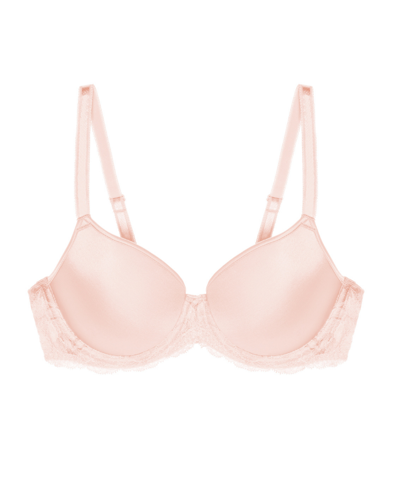 Wacoal 853256 Rose Dust/Angel Wing Lace Affair Molded Underwire Bra MYSELFLINGERIE.COM