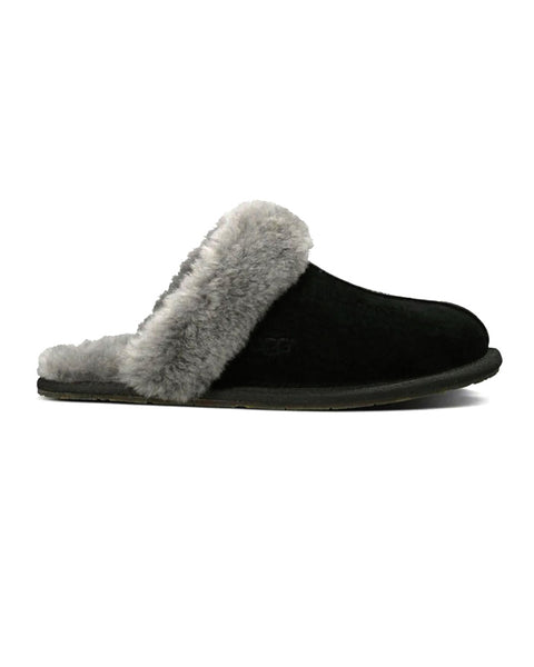 UGG Scuffette II Suede Slipper with Fur Trim myselflingerie.com