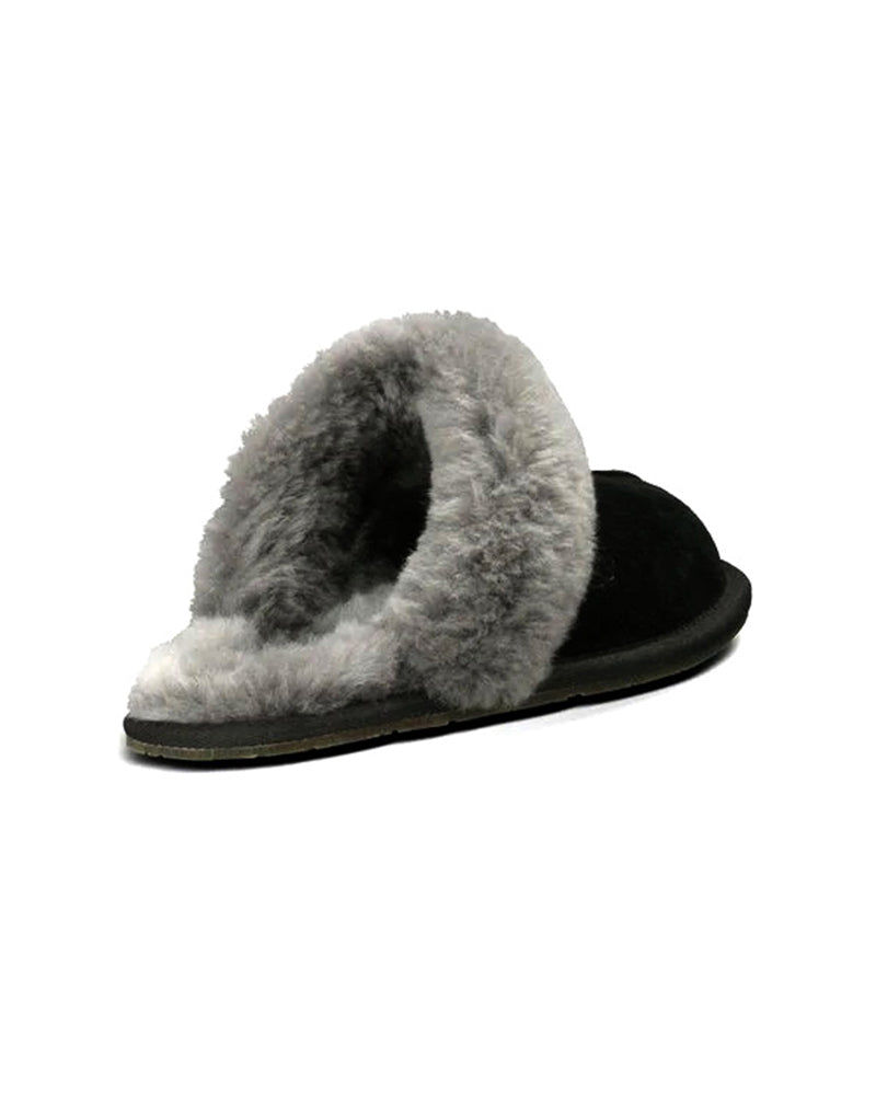 UGG 5661 Scuffette II Suede Slipper with Fur Trim myselflingerie.com