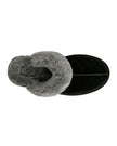 UGG 5661 Scuffette II Suede Slipper with Fur Trim myselflingerie.com