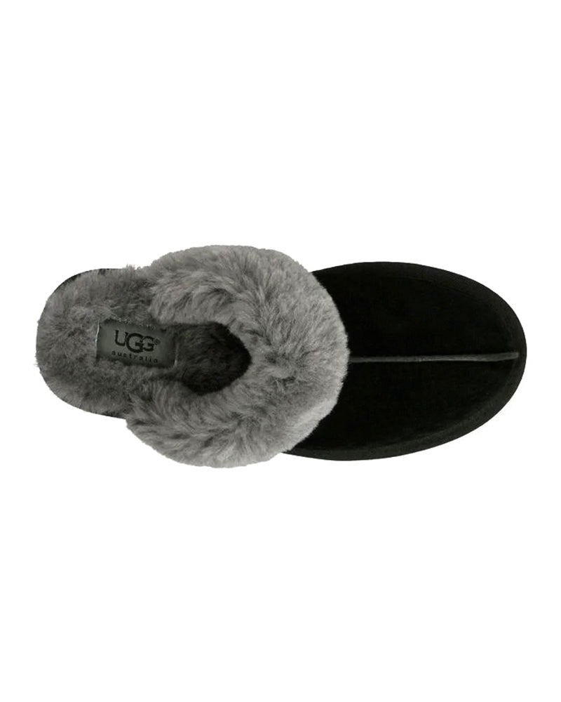 UGG 5661 Scuffette II Suede Slipper with Fur Trim myselflingerie.com