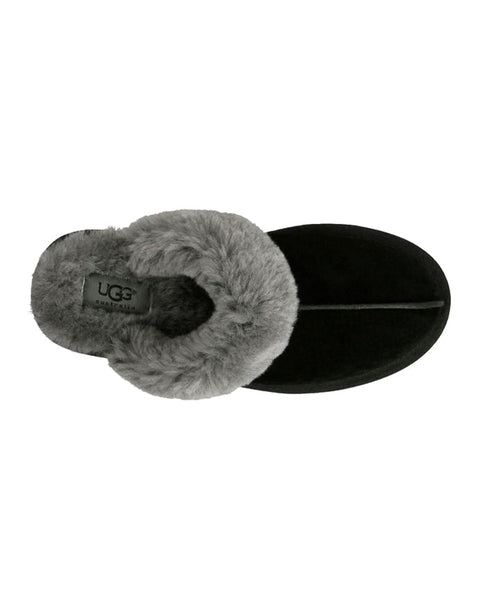 UGG Scuffette II Suede Slipper with Fur Trim myselflingerie.com