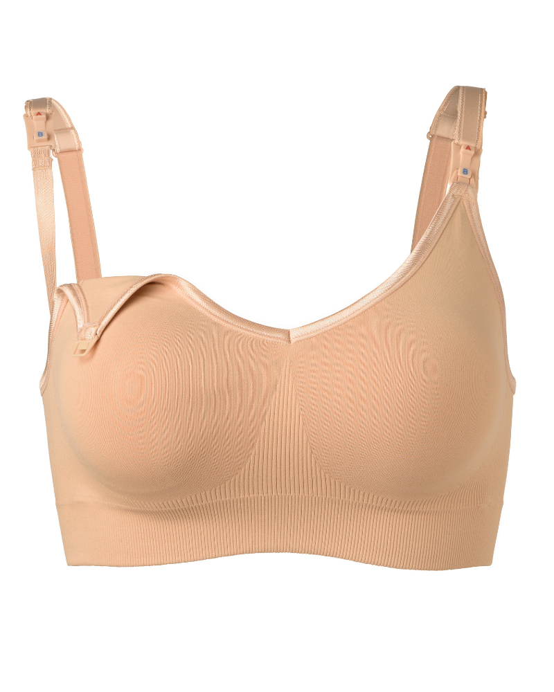 Abergele NB1 Nude Essential Wire Free Nursing Bra w/ Removable Pads myselflingerie.com