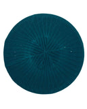 Lizi Headwear Ribbed Knit Solid Teal Lined Chenille