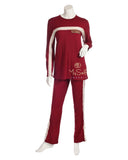 Pierre Balmingo Paris Red Embroidered Stripe Pajamas