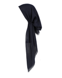 Lizi Headwear Solid Navy Shimmer Pre-tied Headscarf Bandanna myselflingerie.com