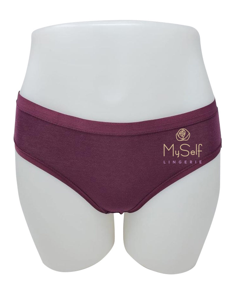 Me Moi MU-1014 3pk Rosebud Cotton Hipsters myselflingerie.com