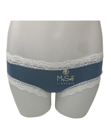 Fleur't 600 Modal Lace Trim Boyshorts MYSELFLINGERIE.COM