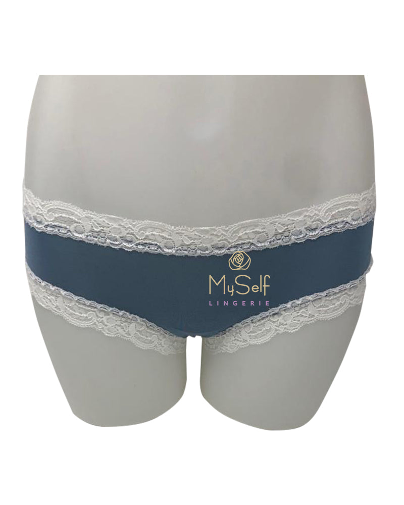 Fleur't 600 Modal Lace Trim Boyshorts MYSELFLINGERIE.COM