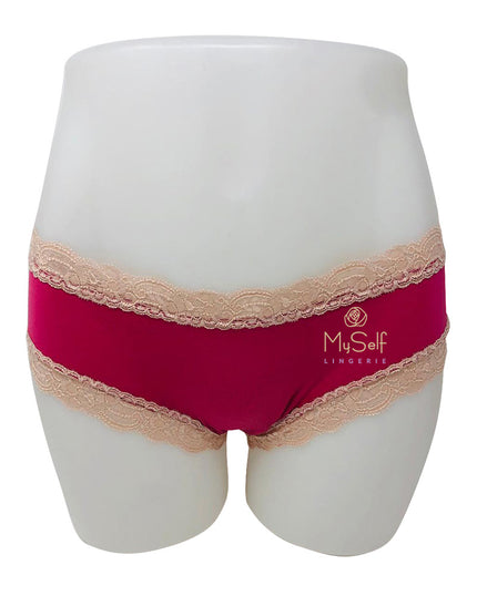 Fleur't 600 Modal Lace Trim Boyshorts MYSELFLINGERIE.COM