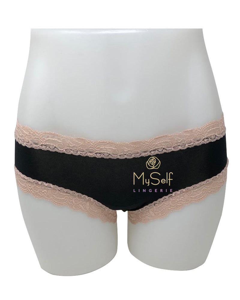 Fleur't 600 Modal Lace Trim Boyshorts MYSELFLINGERIE.COM