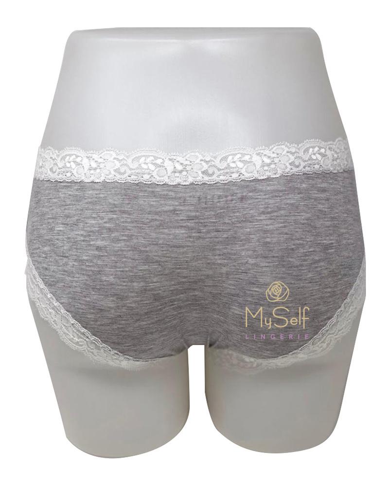 Fleur't 600 Modal Lace Trim Boyshorts MYSELFLINGERIE.COM