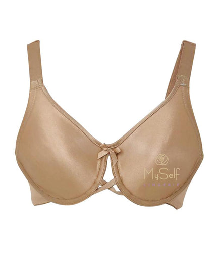 Va Bien 601 Nude Molded Minimizer Underwire Bra myselflingerie.com