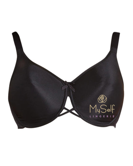Va Bien 601 Black Molded Minimizer Underwire Bra MYSELFLINGERIE.COM