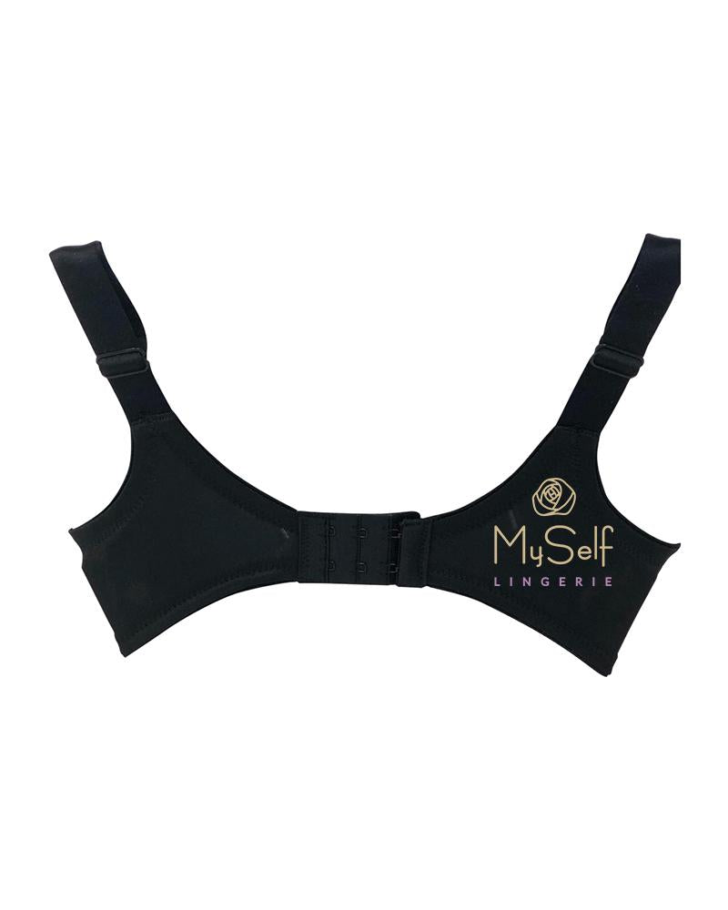 Va Bien 602 Black Nursing Minimizer Underwire Bra myselflingerie.com