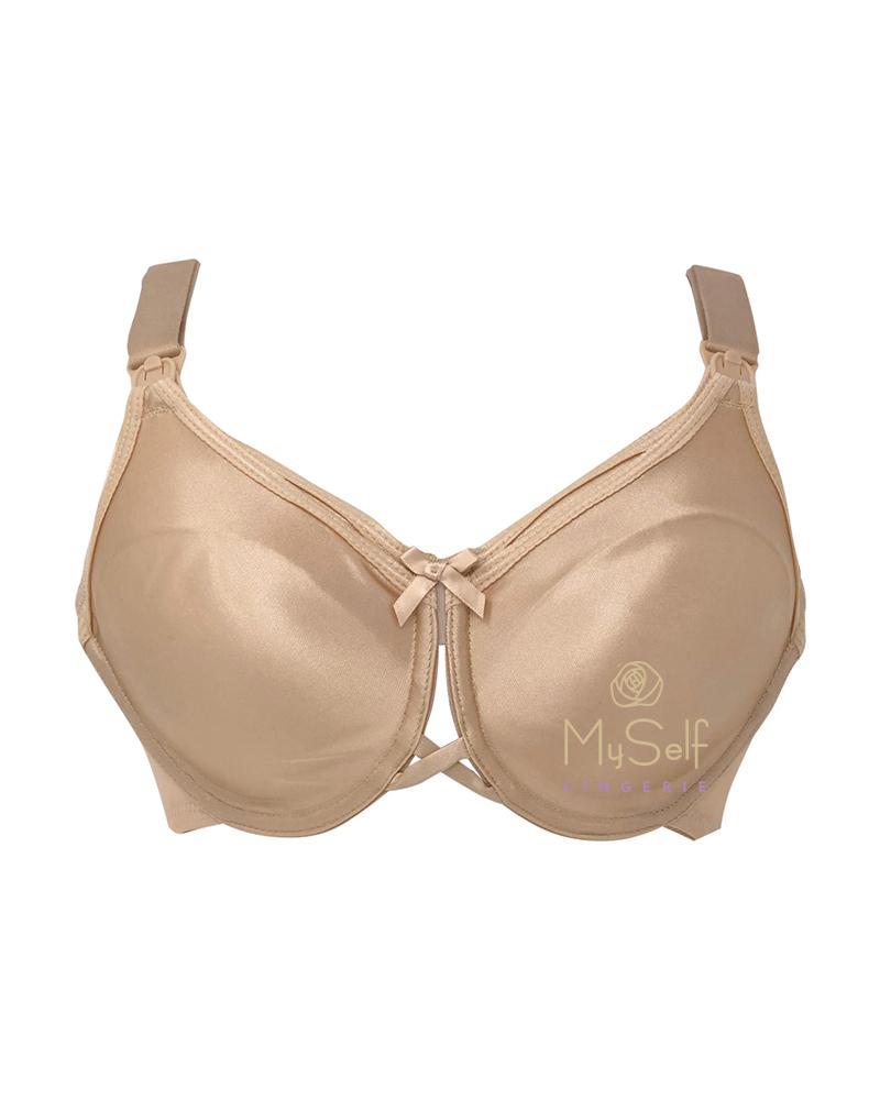 Va Bien 602 Nude Nursing Minimizer Underwire Bra myselflingerie.com