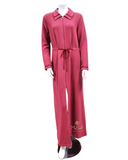 Iora 20604AC Roseberry Braided Trim Zip Up Knit Morning Robe MYSELFLINGERIE.COM