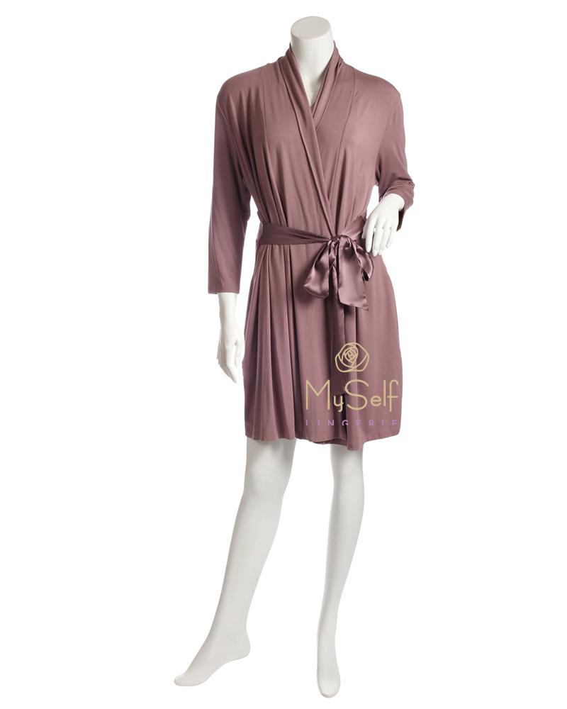 Fleur't 620 Modal Short Morning Robe myselflingerie.com