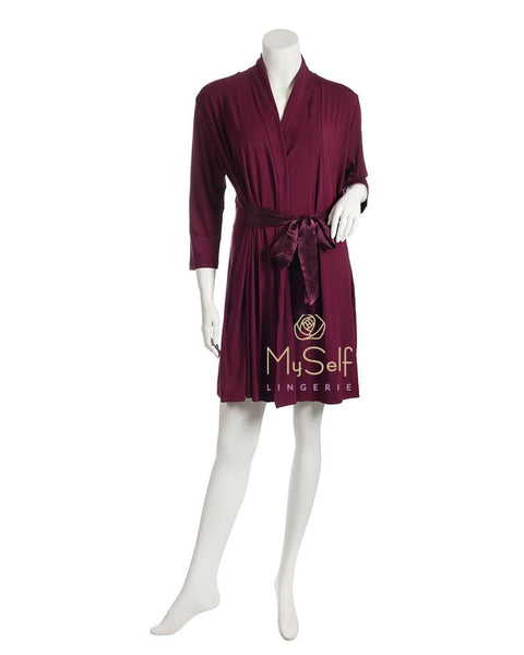Fleur't 620 Modal Short Morning Robe myselflingerie.com