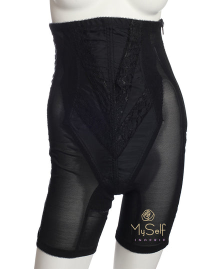 Rago 6210 Extra High Waisted Zipper Girdle with Legs MYSELFLINGERIE.COM