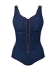 Anita 6306 Florinia Midnight Blue Ruched Front Swimsuit myselflingerie.com