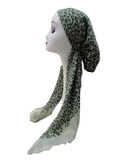 Lizi Headwear Mint Cheetah Print Pre-Tied Bandanna