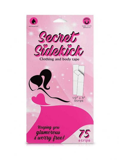 Secret Sidekick Clothing & Body Tape 75 Strips myselflingerie.com