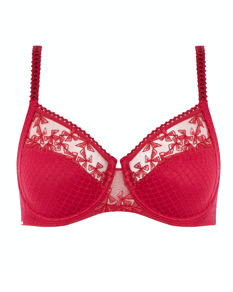 Chantelle 13A1 Candy Apple Instants 3 Part Underwire Lace Bra myselflingerie.com