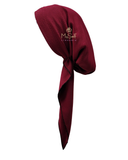 Triple Up Raspberry Ribbed Unlined Pre-Tied Bandanna