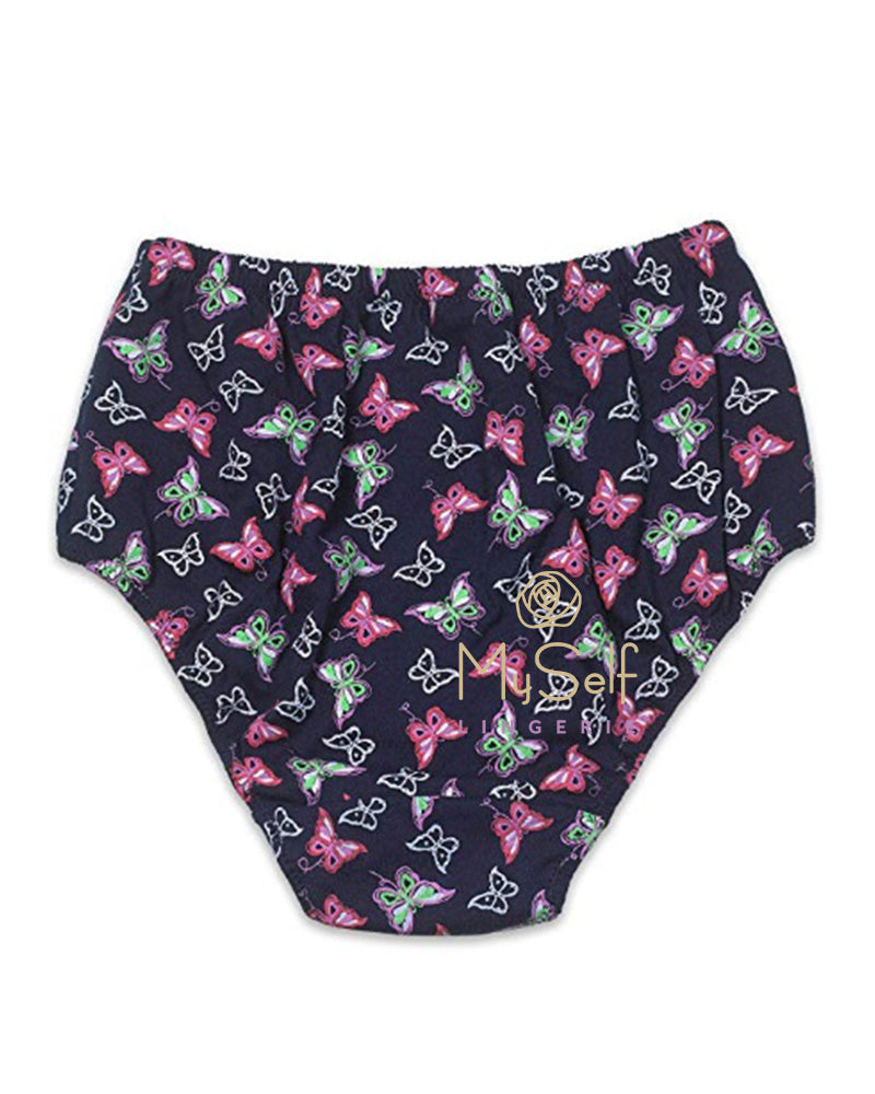 Young Berry 7321-BF-Butterflies Cotton Panties 3 Pk myselflingerie.com