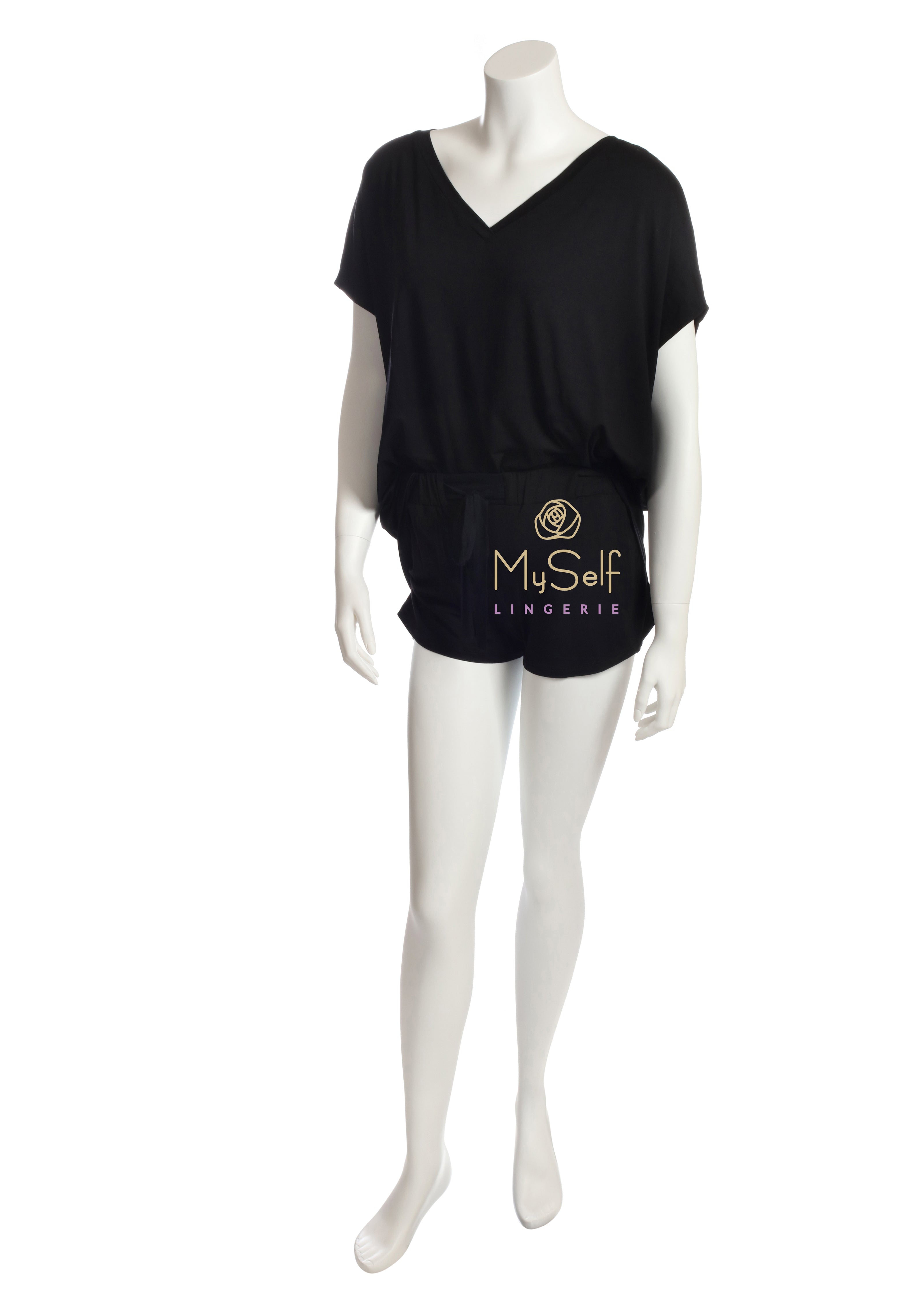 Vanilla Night and Day LW003 + LW005 Pajamas Shorts myselflingerie.com