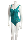 Furstenberg Teal Ruched Front Swimsuit
