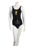 NBB Lingerie Black Swimsuit with Pineapple Sequin Print