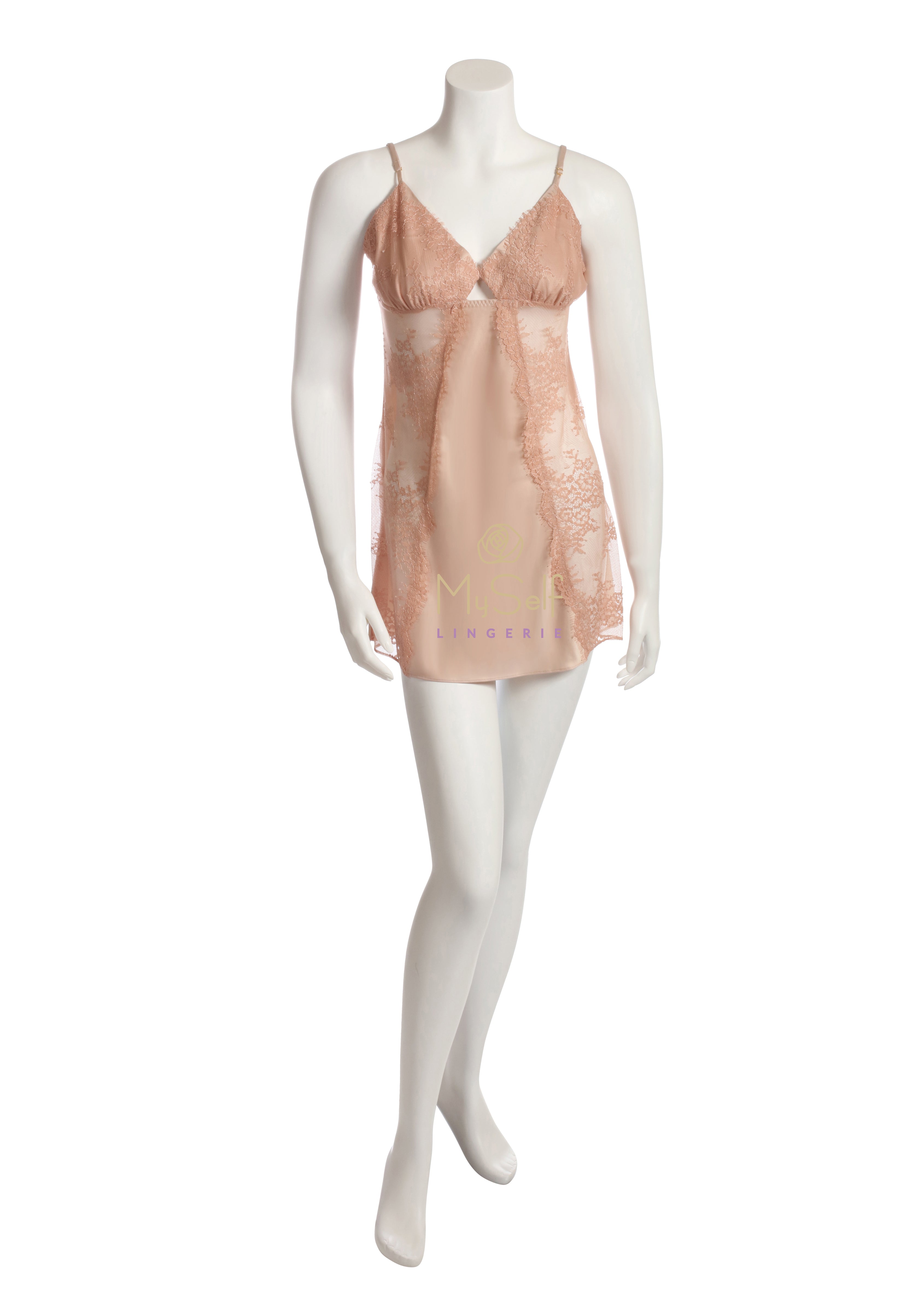 Rya Collection 248 High Class Sheer Lace Chemise myselflingerie.com