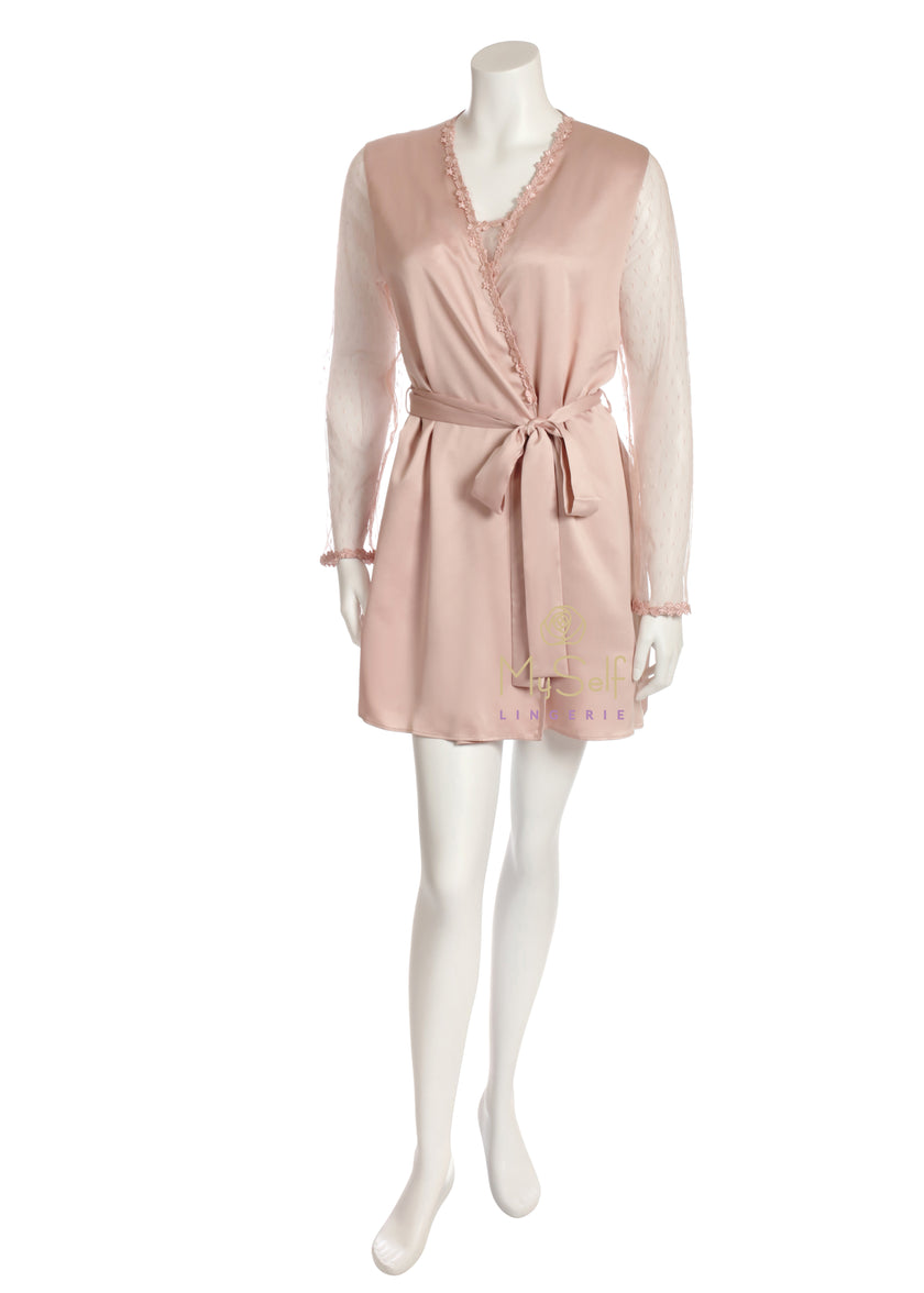 Flora Nikrooz 8061 Showstopper Short Robe MYSELFLINGERIE.COM