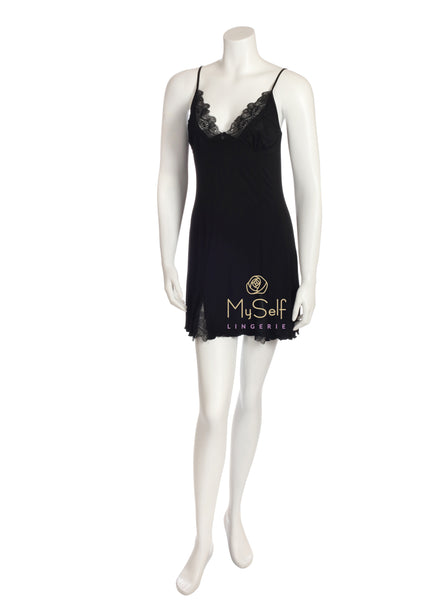 Vanilla Night and Day IC035 Iris Lace Cup Short Chemise myselflingerie.com