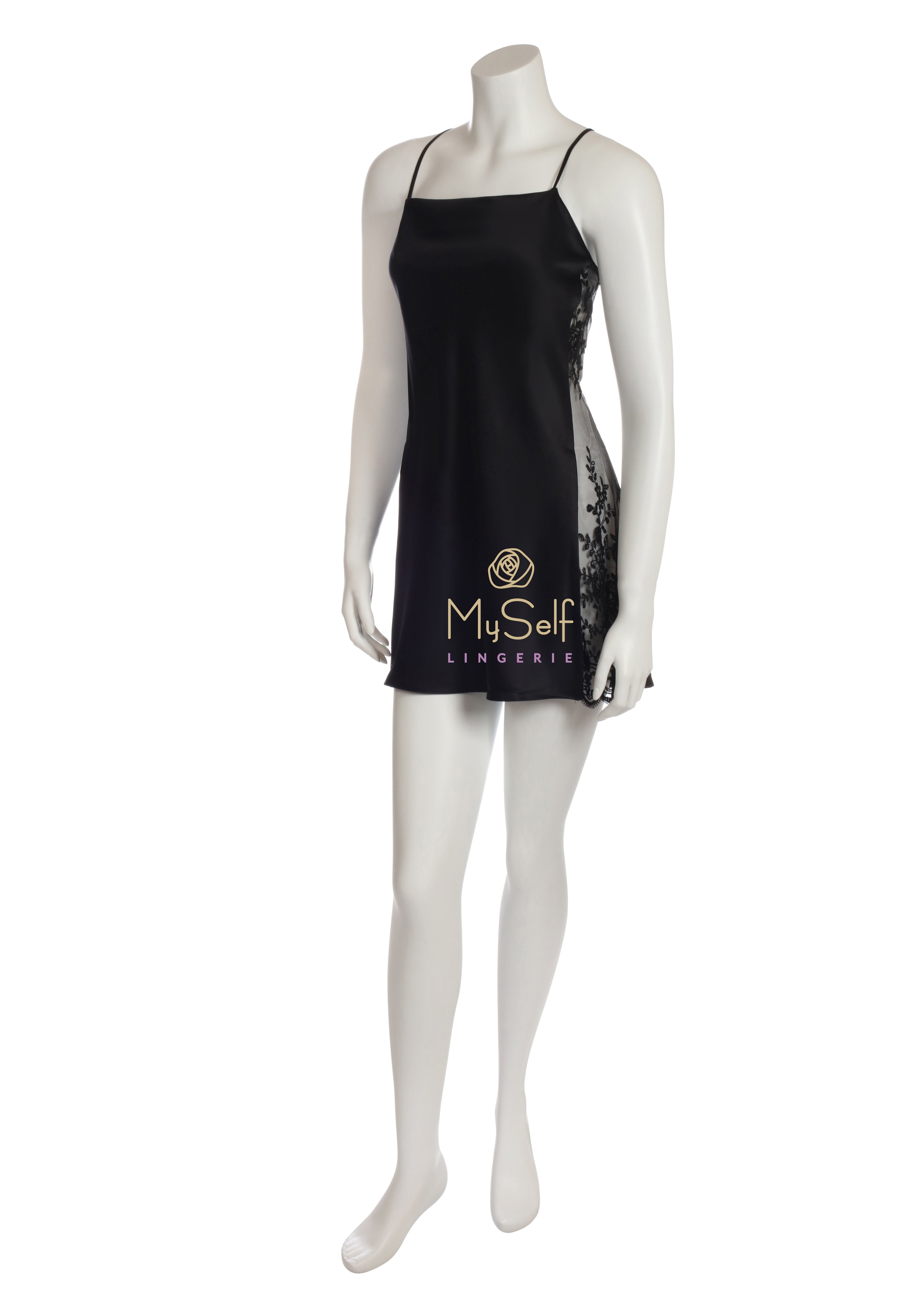 Rya Collection 207 Darling Lace Panel Chemise myselflingerie.com