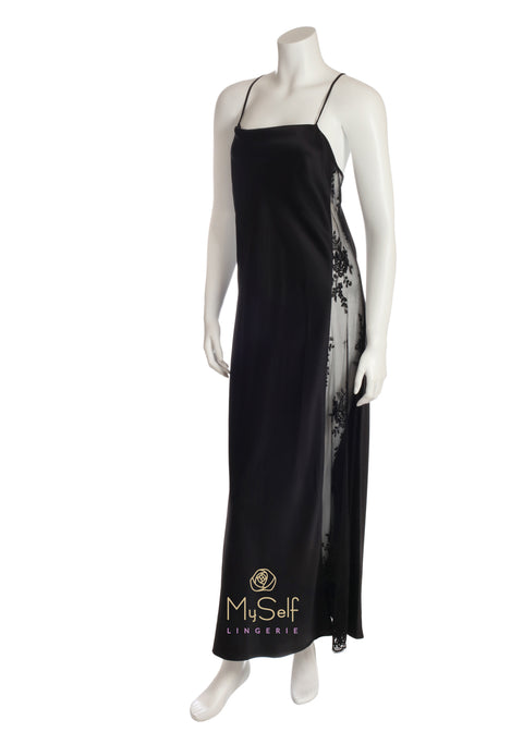 Rya Collection 219 Darling Lace Panel Gown myselflingerie.com