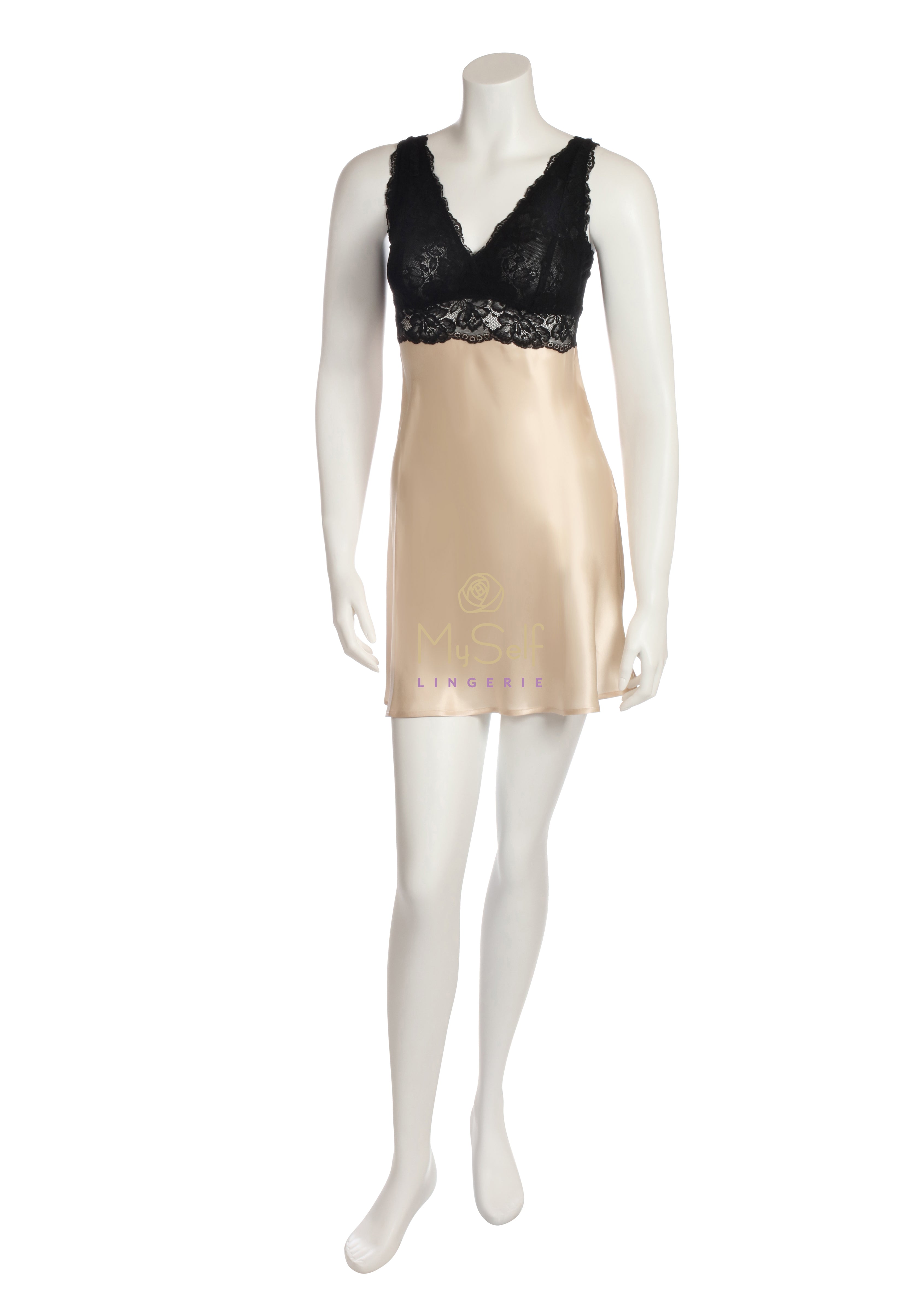 NK iMode 5974 Morgan Silk Chemise with Bust Support myselflingerie.com