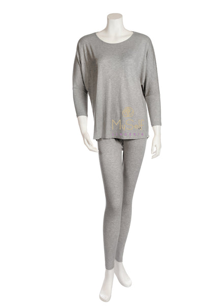 Vanilla Night and Day 3049-R Round Neck Modal Pajamas myselflingerie.com