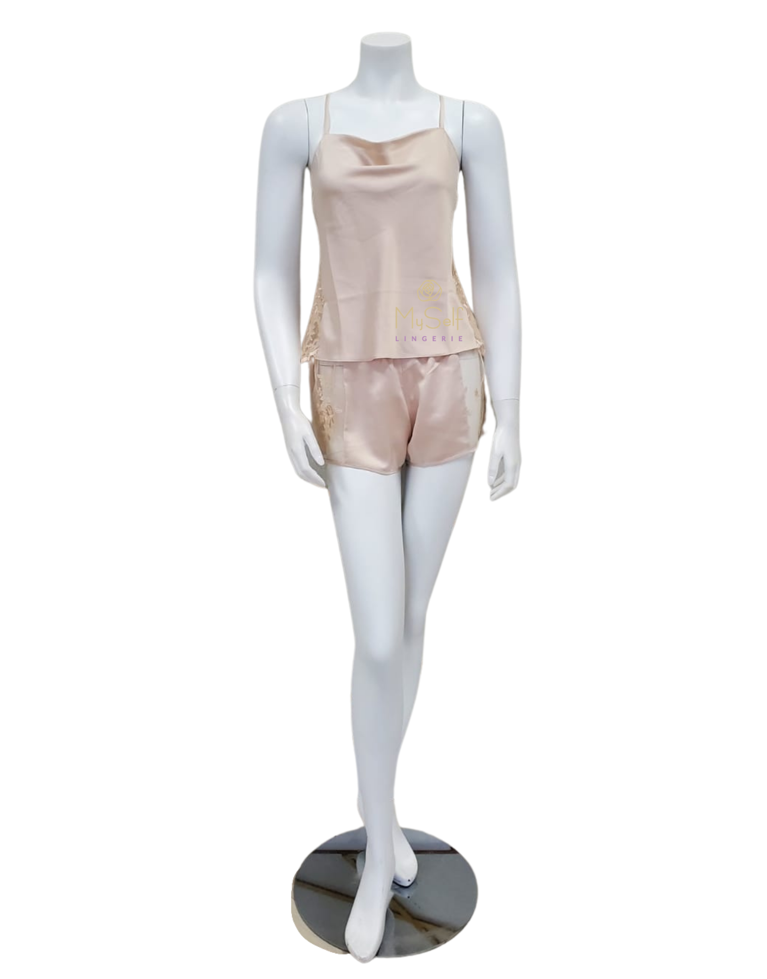 Rya Collection 379 Champagne Darling Lace Cami Tap Set myselflingerie.com