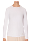 Gemsli White Long Sleeve Organic Cotton Shell