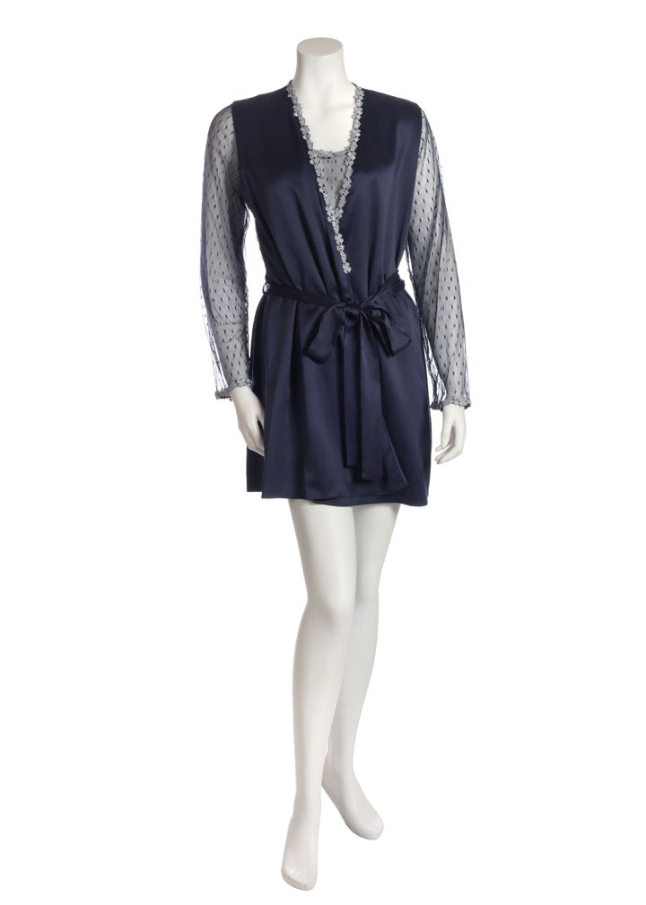 Flora Nikrooz 8061 Showstopper Short Robe MYSELFLINGERIE.COM