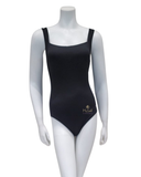 TYR Black Solid Square Neck Controlfit Swimsuit