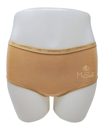 Gemsli 3324 Organic Cotton Nude Hipsters 3 Pk myselflingerie.com