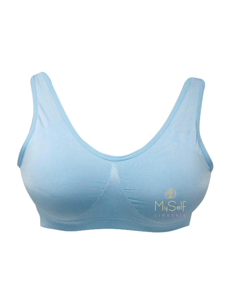 835275 Bralette with Removable Pads - Cool Blue / 36