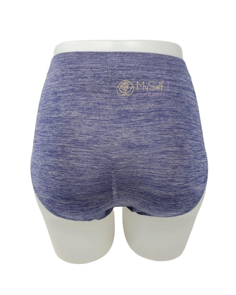 Wacoal 838175 Patriot Blue Heather B-Smooth Seamless Full Brief myselflingerie.com