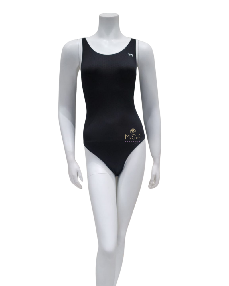 MHEXS7A Black/White Hexa Maxfit Swimsuit