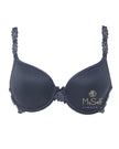 Chantelle 2606 Dark Charcoal Champs Elysees Molded Underwire Bra myselflingerie.com