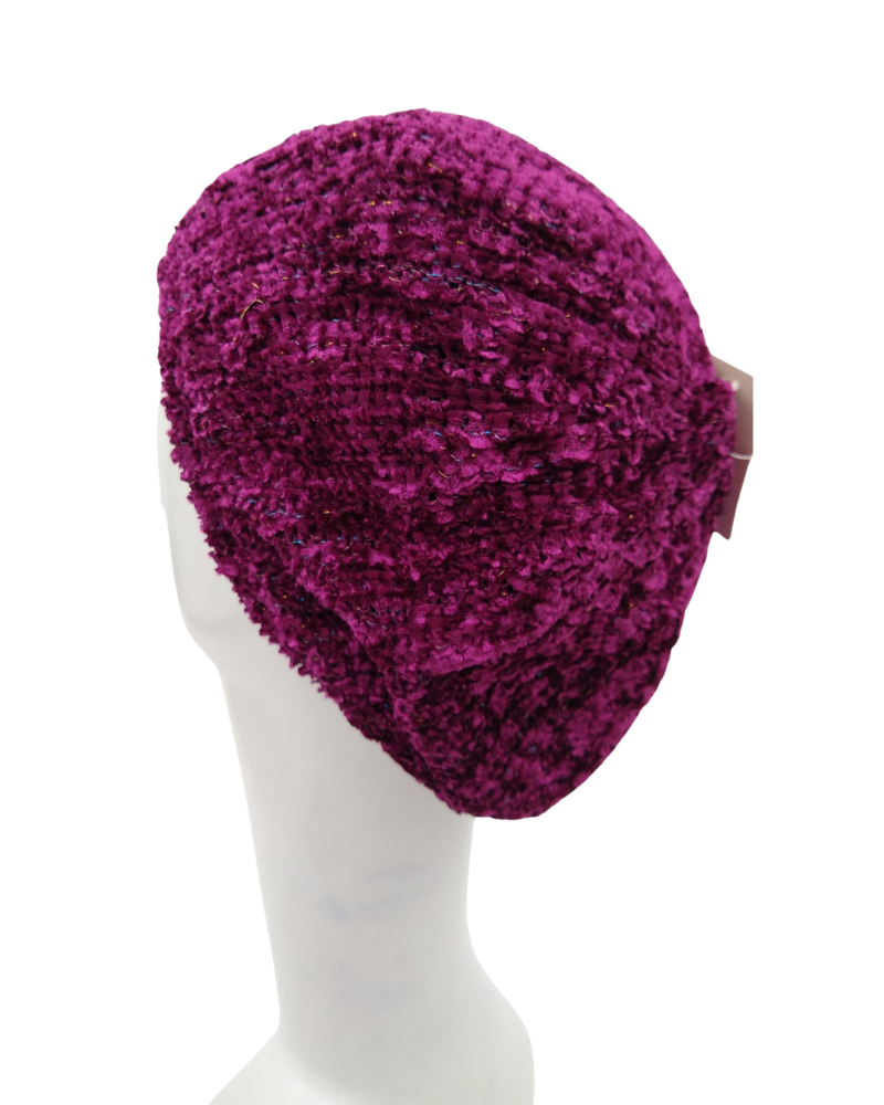 SG SG04-WL-LUR-RS Raspberry/Silver Lurex Lined Chenille myselflingerie.com